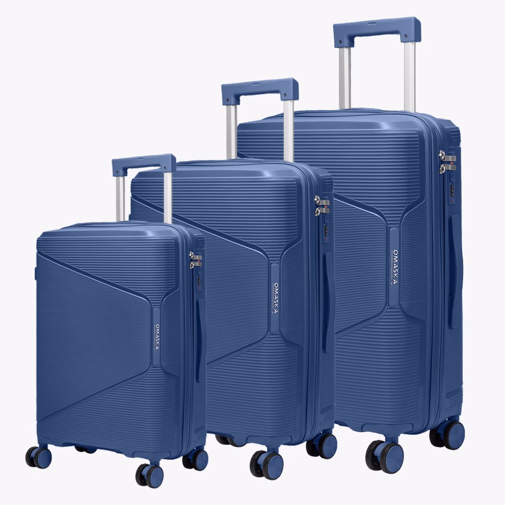 Set de Valize Fly S-M-XL Steel Blue Extensibil